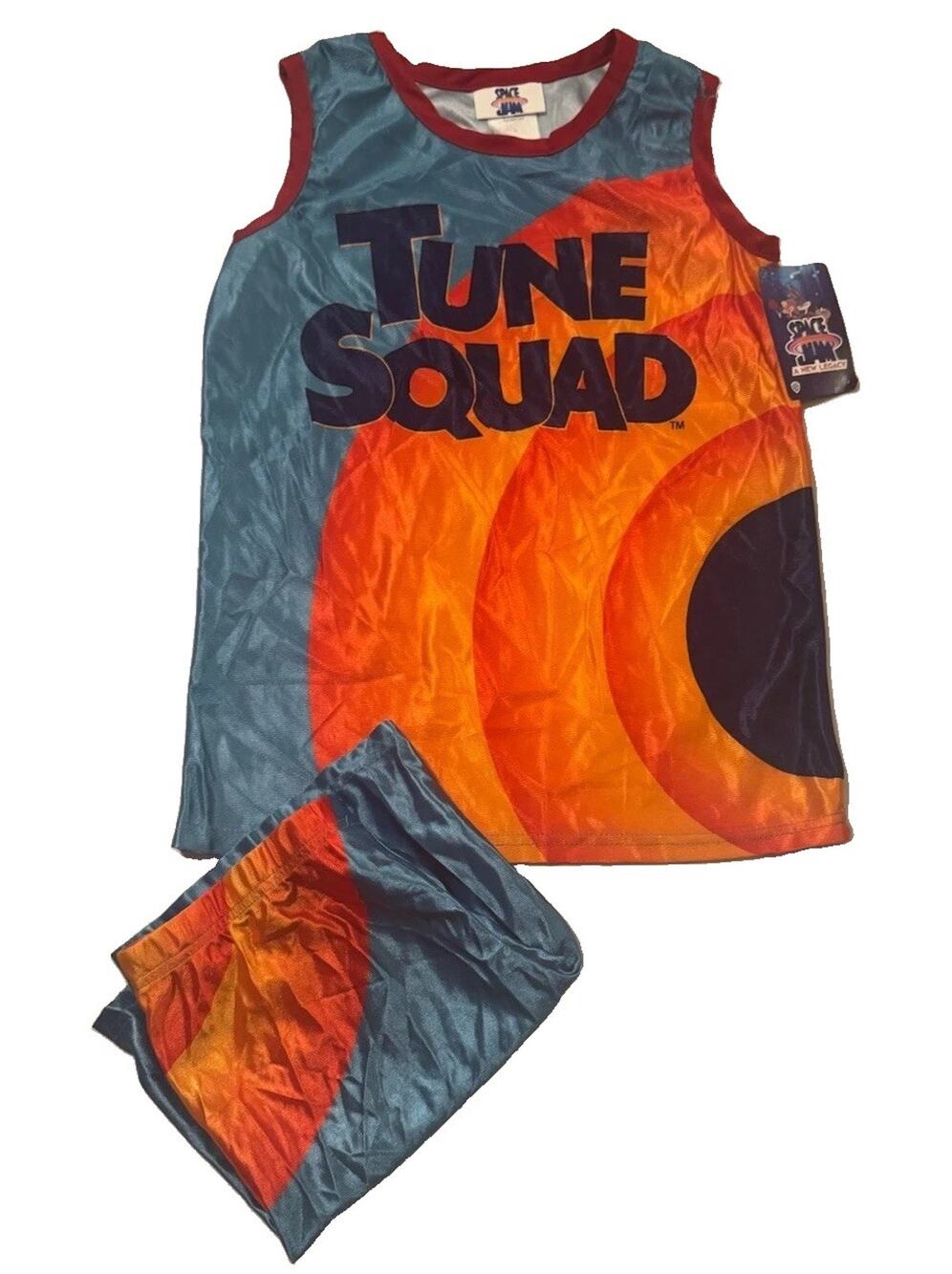 Space Jam A New Legacy Tune Squad Boys L Jersey Shorts Basketball Set NWT